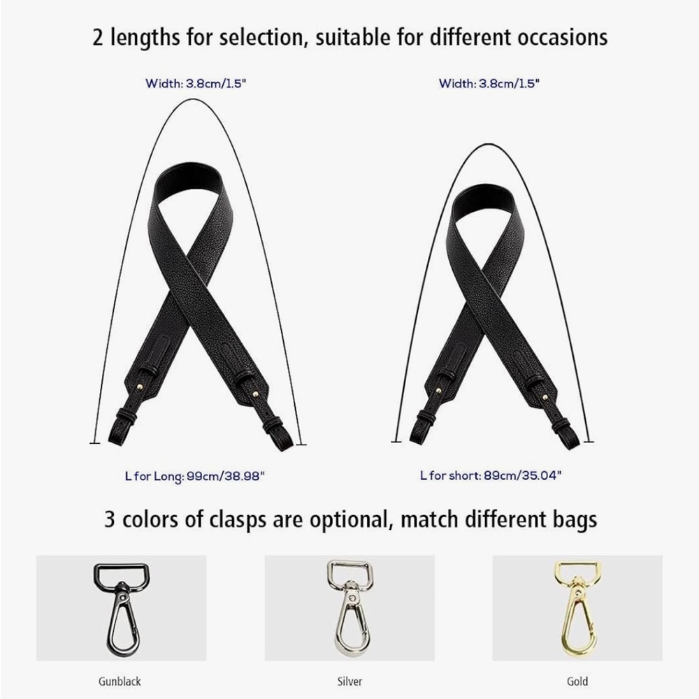 Red leather strap for bag - Picture 4 of 4